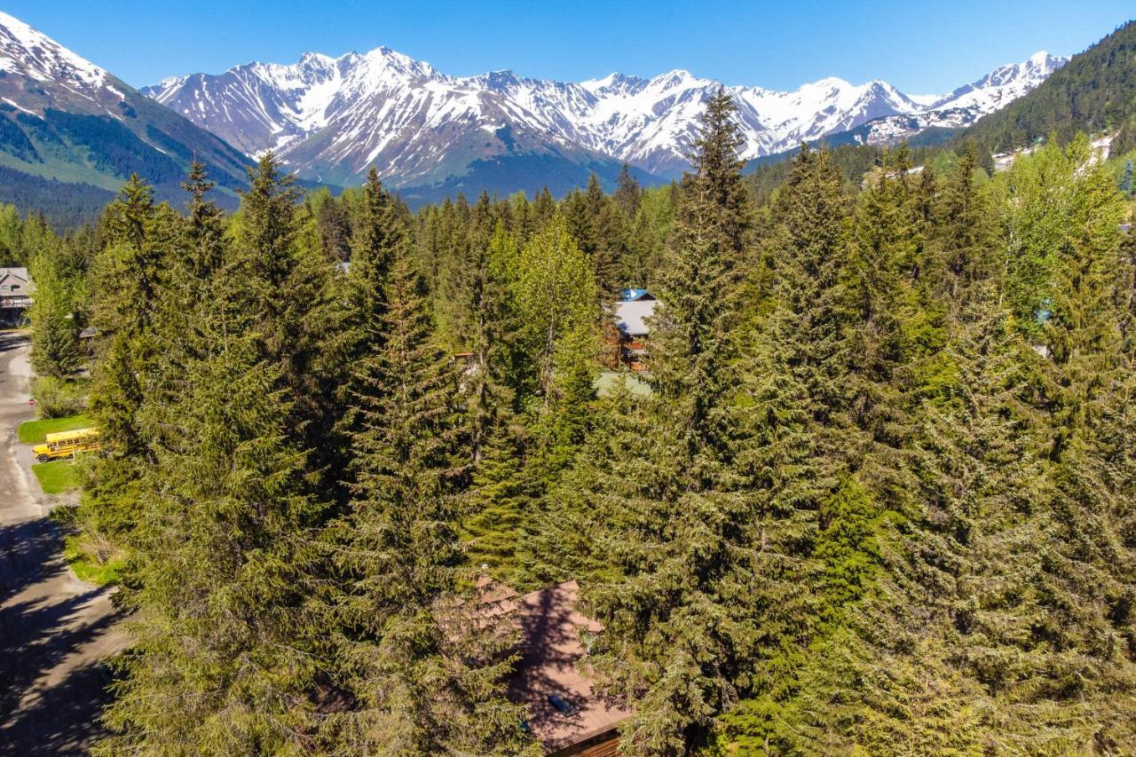 Alpine Meadows Log Cabin Girdwood Exterior foto